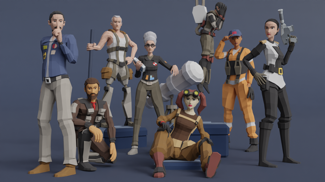 Sci-Fi Fleet Command Character Kit: 26 Fully Animated Characters ...